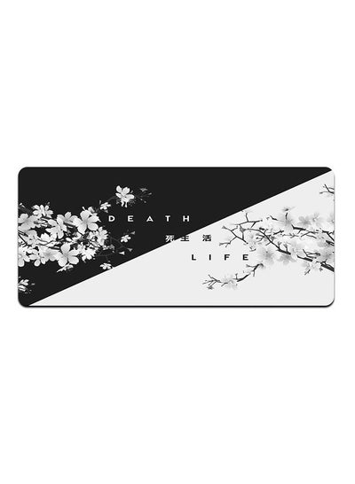 Buy Gaming Mouse Pad Black and White Cherry Blossom(31.5x11.8x0.12 Inch) in Saudi Arabia