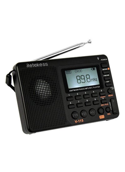 اشتري FM Radio Multiband Radio Receiver V293 Black في السعودية