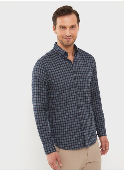 Buy Checked Regular Fit Shirt in Saudi Arabia