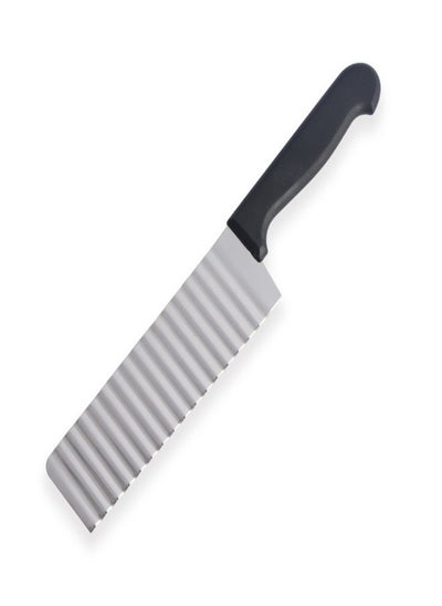 Buy Stainless Steel Potato Wavy Edged Knife Silver in Saudi Arabia