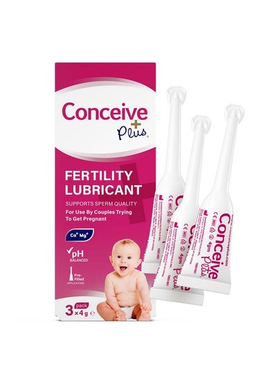 CONCEIVE PLUS Fertility Lubricant Pre Filled Applicators, Fertility & Sperm  Friendly Lube for Couples TTC - Water Based Vaginal Moisturizer Safe for  Pregnancy