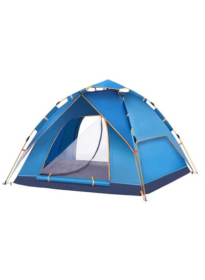 اشتري Portable Outdoor Camping Tent,Automatic Pop Up Beach Tent 4 Person Family Tents Waterproof Windproof Lightweight Easy Instant Tent for Hiking Sports Travel Picnic في السعودية