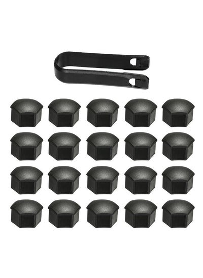 Buy 20-Piece Wheel Nut Cap Set With Protector in Saudi Arabia