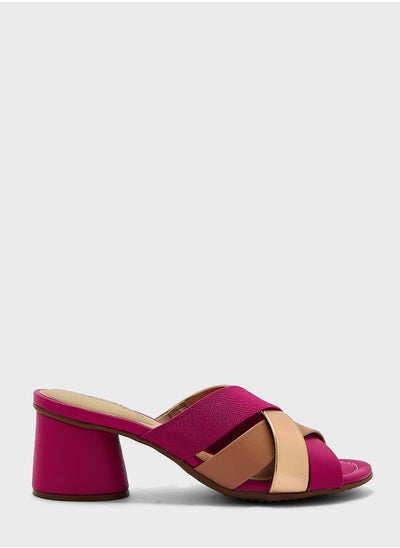 اشتري Multi Strap Mid Heel Sandals في الامارات