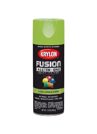 Buy Fusion All-In-One Rust Resistant Spray Paint Gloss Jungle Green 12 oz K02712007 in Saudi Arabia