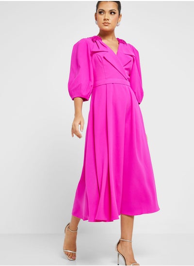 Buy Puff Sleeve Tiered Dress in UAE