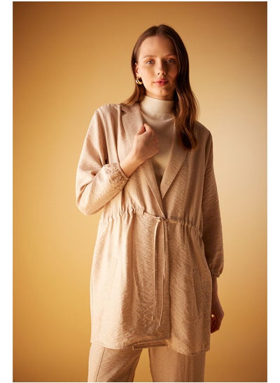 اشتري Woman Relax Fit Shirt Neck Woven Long Sleeve Tunic في مصر