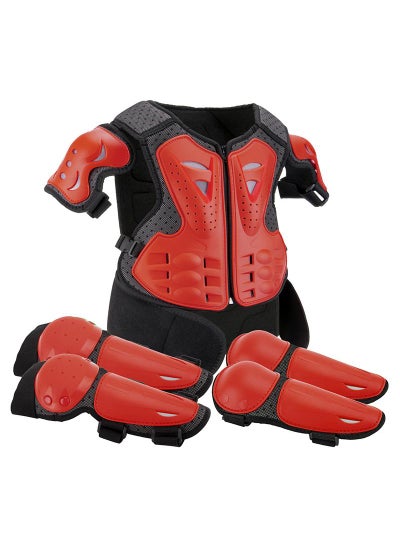 Buy Children's Balance Bike Armor Cycling Suit Off-Road Motorcycle Chest Armor Anti Drop Vest Set in Saudi Arabia