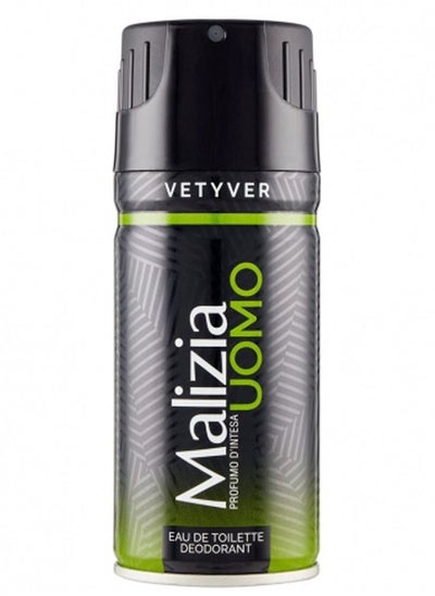 Buy Malizia Uomo   Deo Vetyver Body Spray 150 ml 150ml in UAE