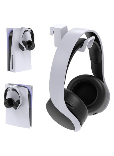 اشتري Intag PS5 Headphone Holder Hook Hanger Mini Headphone Hanger Bar for Sony Playstation 5 Gaming Headset Stand White في الامارات