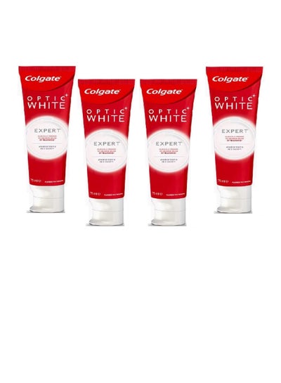 Buy 4 Piece Set Optic White Expert Toothpaste 75ml in Saudi Arabia