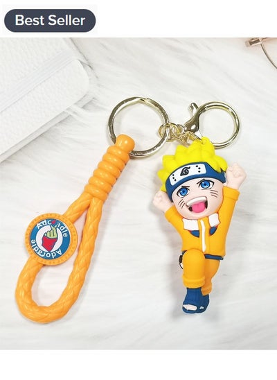 Buy Anime Naruto character silicone keychain bag pendant decorative accessories in Saudi Arabia