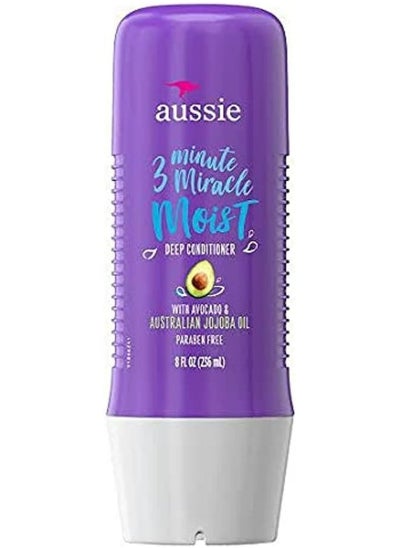 Buy Aussie Avocado 3 Minute Miracle Moist Deep Conditioner- Paraben Free 236 ML in UAE