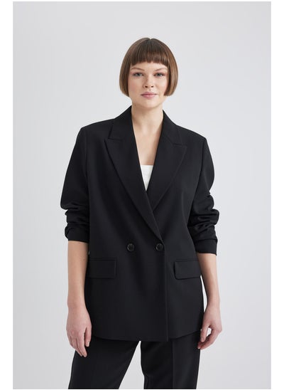 Buy Woman Smart Casual Oversize Fit Long Sleeve Blazer in Egypt