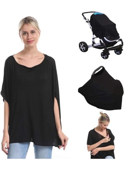 Buy 4 In 1 Bamboo Nursing Poncho, Nursing Breastfeeding Cover for Mom, Maternity clothes. in Egypt