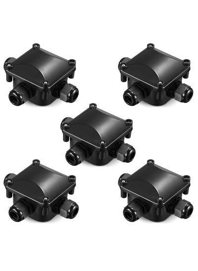 Buy Set of 5 Waterproof Junction Boxes 3 Way Suitable for Outdoor Garden Road Cable Connectors Outdoor/External Electrical Box in Saudi Arabia