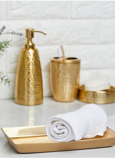 Buy Allegra Hammered Gold Tray in UAE