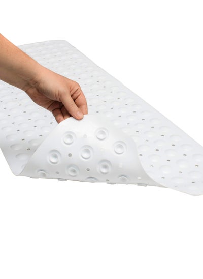 Buy Bath Mat - Large Non Slip Bathtub & Shower Mat - Extra Long 100x40cm Bathroom Mats for Tub Non slip Anti Slip Bathmats in UAE