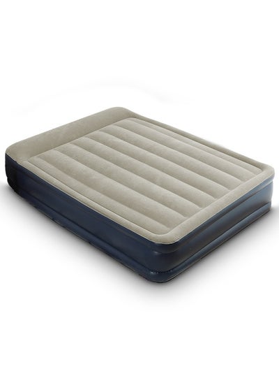 Buy Flocked Home Double Air Mattress Foldable Double Layer Inflatable Air Mattress in Saudi Arabia