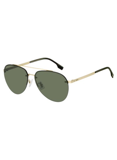 Buy Men's Uv Protection Pilot Shape Titanium Sunglasses Boss 1537/F/Sk Green 54 - Lens Size: 53.6 Mm - Mt Gd in UAE