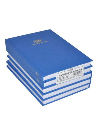 اشتري FIS Manuscript Books 8 mm Single Ruled, (Pack of 5 Pcs x 192 Sheets) 4 Quire, Size A5 (148 X 210 Mm) - FSMNA54Q_5PC في الامارات