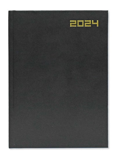 اشتري Fis 2024 A5 Diary,Vinyl, English  Hard Cover Black -FSDI21E24BK في الامارات