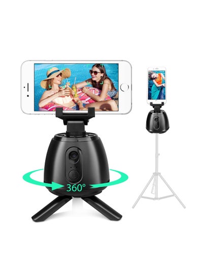 Buy Smart Tracking Phone Holder, SYOSI Selfie Stabilizer, 360° Rotating Smart Face & Body Track Cellphone/Pad Desktop Tripod Gimbal Stabilizer For YouTube, Tik Tok, Vlog Live Streaming (No Need App) in UAE