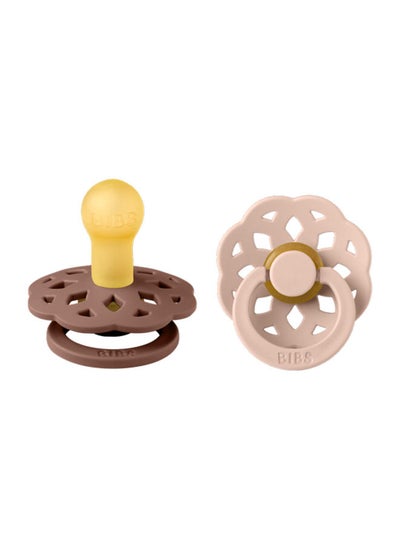 Buy Set of 2 Pacifiersboheme Collection, Bpa - Free Baby Pacifier, Made In Denmark, Woodchuck/Blush Colour Premium Soothers, Size 0 - 6 Months in UAE