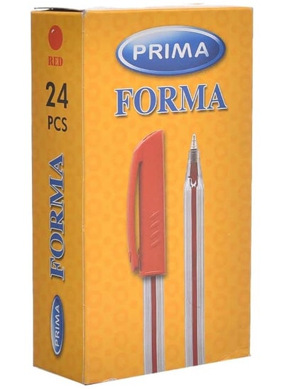 Buy ballpoint pen fine red  pack of 24 in Egypt