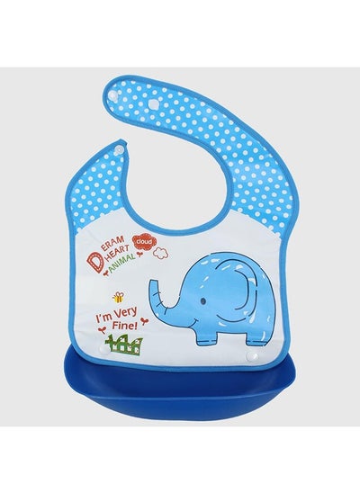 Buy Elephant Bib With Silicone Pocket in Egypt