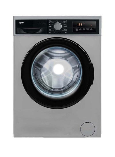 Buy Xper front loading washing machine 12 kg silver inverter Turkish, XPWMFL120V in Saudi Arabia