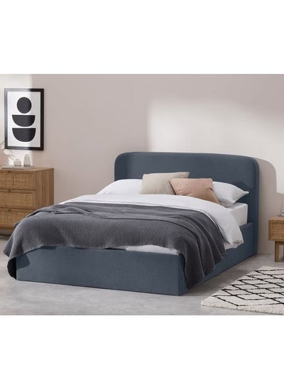 Buy Button Tufted Bed Blue 180Cm in Egypt