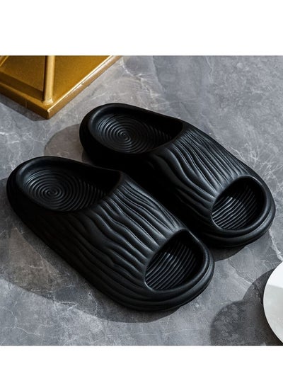 اشتري Cloud Slides Women's and Men's Bathroom Anti Slip Quick Dry Ultra Soft Thick Bottom Home Slippers في الامارات