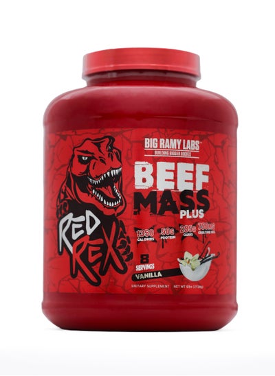 Buy REDREX -BEEF MASS PLUS - VANILLA - 2.72 kg in Egypt