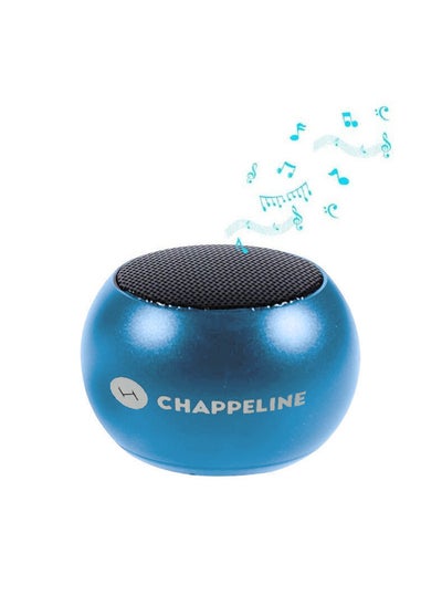 Buy CHAPPELINE Mini Wireless Bluetooth Speakers BL3 High Quality Sound Rechargeable Blue in Saudi Arabia