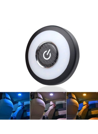 Buy Rechargeable Magnetic Car Ceiling LED Interior Light Reading Light 3-Colors in Saudi Arabia