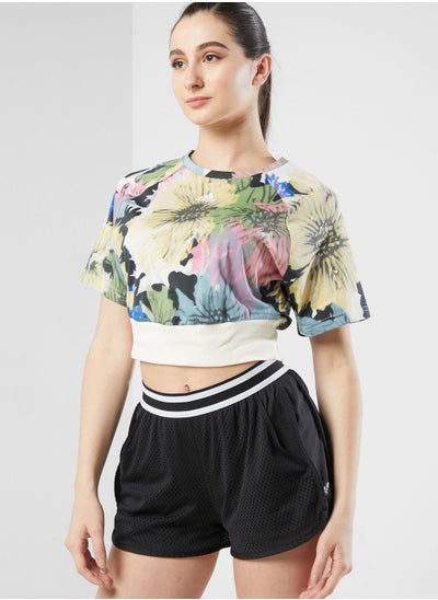 Buy All Over Print Crop  T-Shirt in UAE