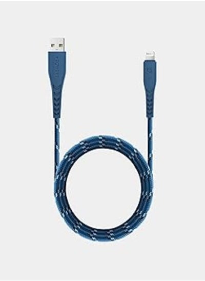 اشتري ENERGEA NYLOFLEX, iPhone Lightning Cable MFI 1.5M-BLUE في مصر