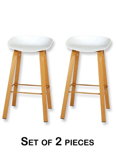 Buy Bar Chair PP Solid Wood Base with a Stylish Look and Heavy Load Bearing Legs 42 x 45 x 78cm . in Saudi Arabia