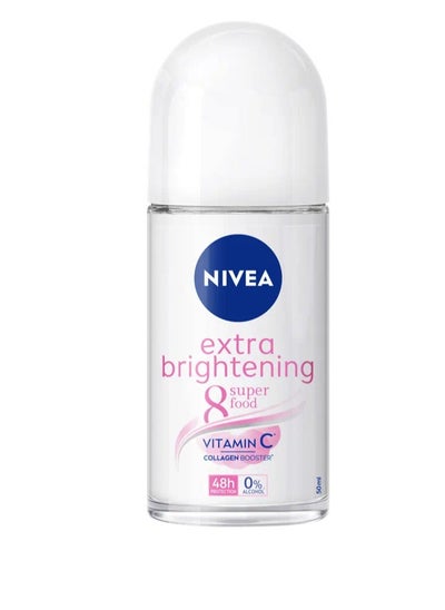 Buy Extra brightening 8 Super Deodorant Food Roll On 50ml in Saudi Arabia