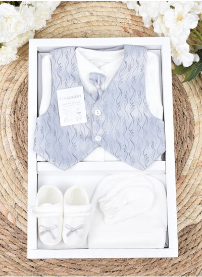 Buy 4-Piece Baby Suit Set with Gift Box in Saudi Arabia