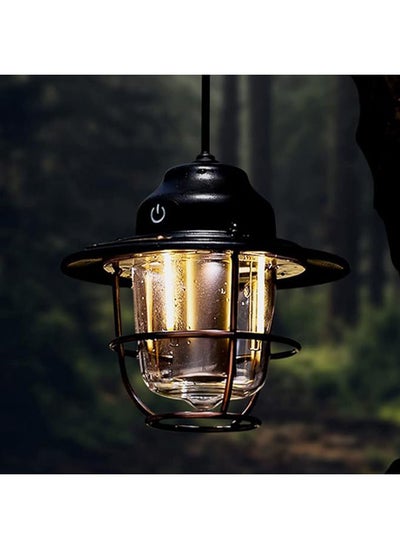 اشتري Rechargeable Camping Lantern Led Retro Metal 2000Ahm في مصر