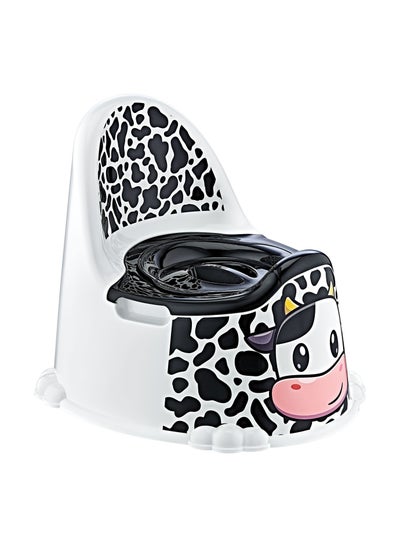 Buy Baby Potty Training Seat Easy To Clean Cow Printed in UAE