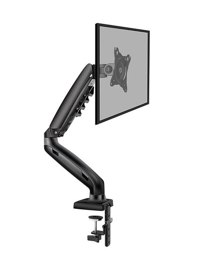 Buy Single Monitor Desk Mount Bracket - Full Motion Monitor Arm Desk Mount with Gas Spring for 17 to 30 Inch LCD LED Computer Screen Height Adjustable VESA Mount Bearing 2-9kG in Saudi Arabia