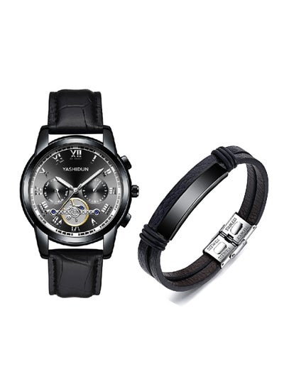 اشتري Leather Analog Watch Set WWT6821 في السعودية