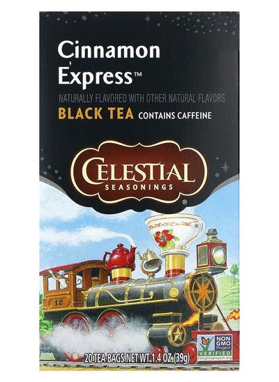 اشتري Black Tea Cinnamon Express 20 Tea Bags 1.4 oz (39 g) في الامارات