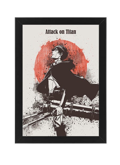 Buy Attack On Titan Eren Yeager Digital Wall Art Poster Frame in Egypt