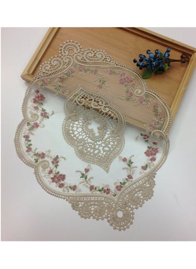 Buy Embroidered Lace Table Mat Placemat Home Accessories in Saudi Arabia