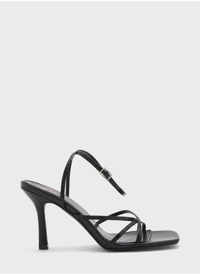 اشتري Front Cross Multi Strap Heeled Sandal في السعودية