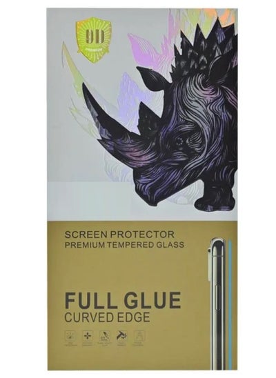 Buy Huawei P40 Pro Screen Protector - Full Glue Curved Edge Premium Tempered Glass Screen Protector Compatible For Huawei P40 Pro - Black/Clear in UAE